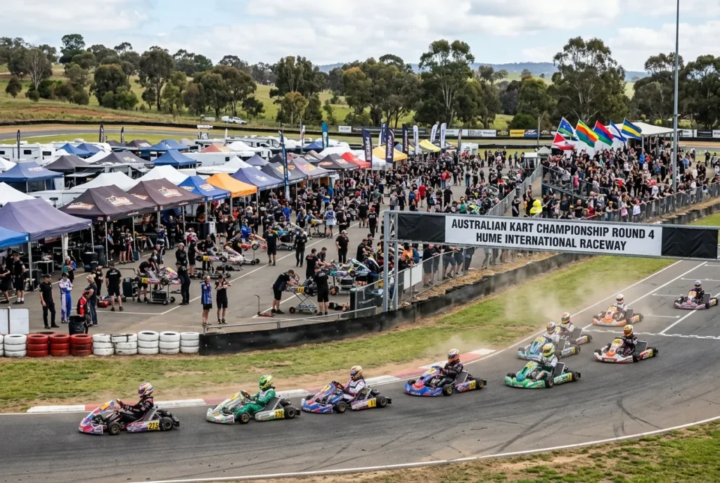 350 Drivers Compete in Australian Kart Championship Round 4
