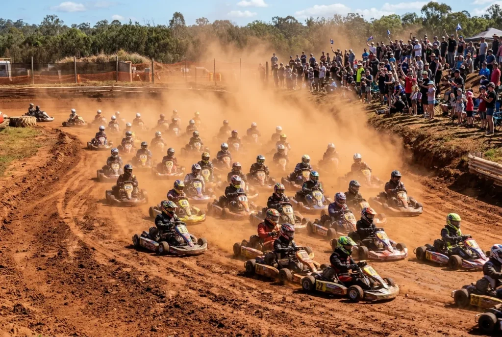 95 Karts Compete at Round 9 of Ipswich City Dirt Kart Club
