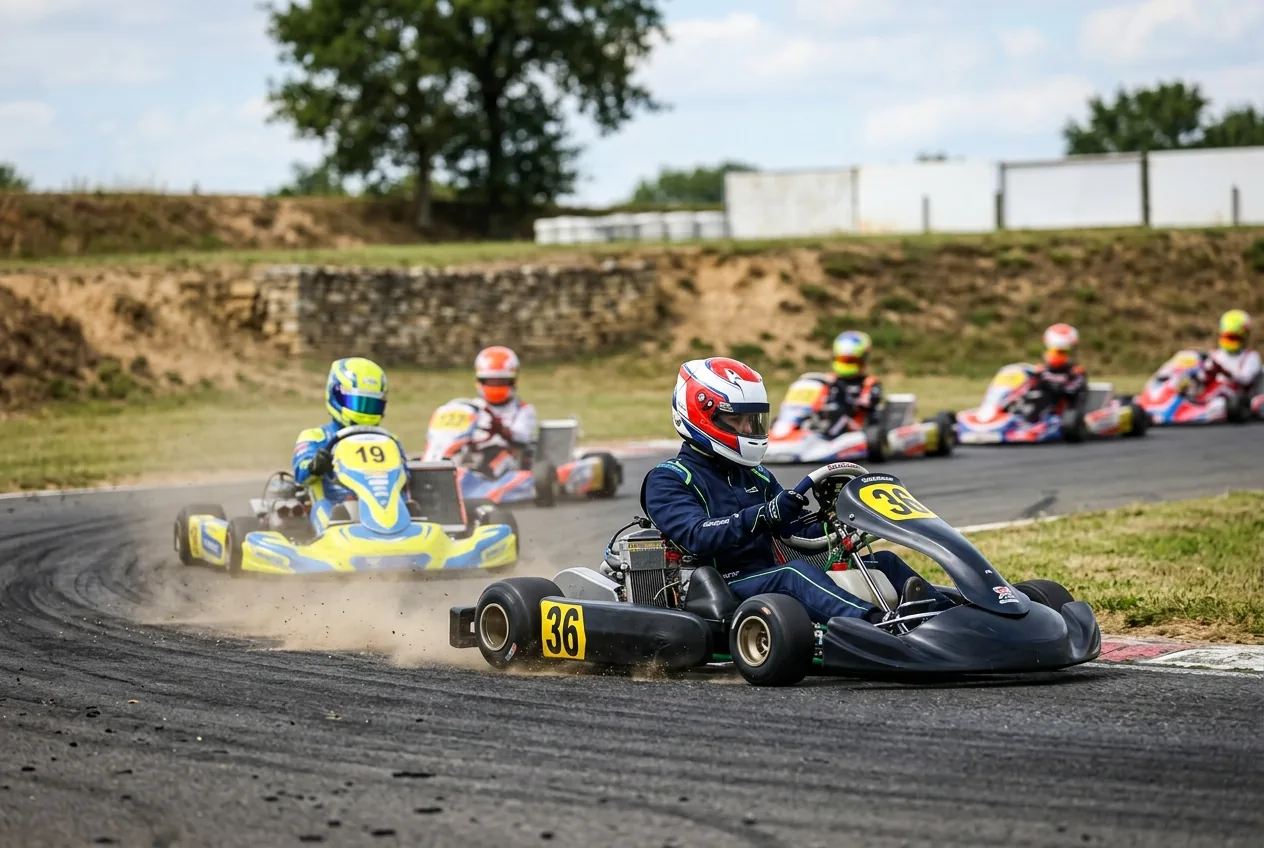 Valentin Beauvois racing in KZ2 at the Kart Mag Trophy 2026.